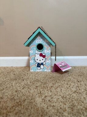Hello Kitty Mint Rainbow Cloud Birdhouse